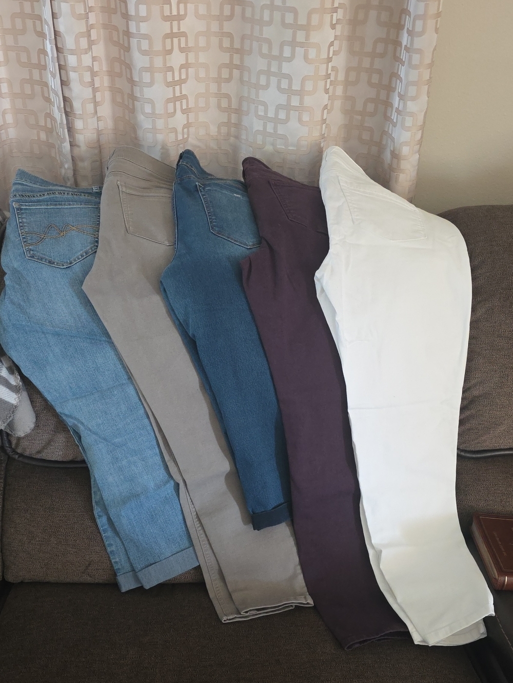 Democracy Skinny Jeans Bundle — Light Denim, Gray, Blue, Plum, White